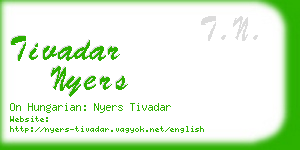 tivadar nyers business card